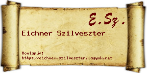 Eichner Szilveszter névjegykártya